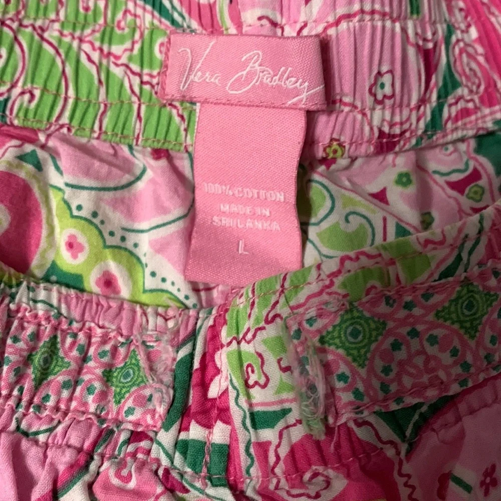 Large Vera Bradley 100% cotton paisley sleep pajama shorts